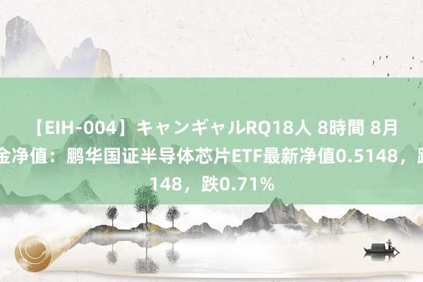 【EIH-004】キャンギャルRQ18人 8時間 8月23日基金净值：鹏华国证半导体芯片ETF最新净值0.5148，跌0.71%