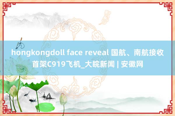 hongkongdoll face reveal 国航、南航接收首架C919飞机_大皖新闻 | 安徽网