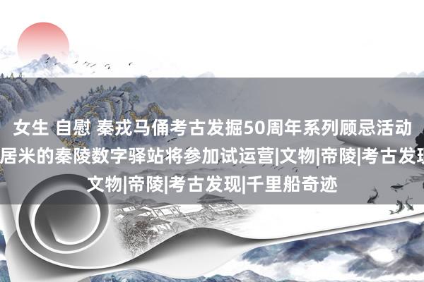 女生 自慰 秦戎马俑考古发掘50周年系列顾忌活动发布 1600闲居米的秦陵数字驿站将参加试运营|文物|帝陵|考古发现|千里船奇迹